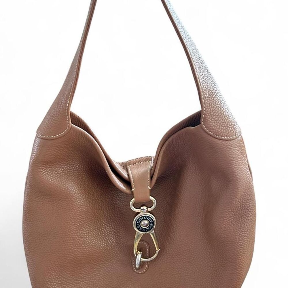 Dooney & Bourke Pebble Grain Small Logo Lock Sac Shoulder Bag